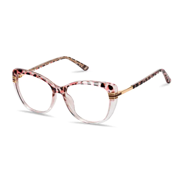 Cat-eye Pink/Tortoiseshell Eyeglasses